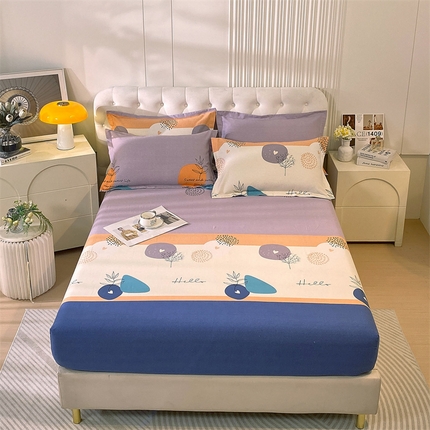 91家纺网 家纺一手货源 找家纺 （总）凯磊家纺 新款加厚磨毛印花系列单床笠