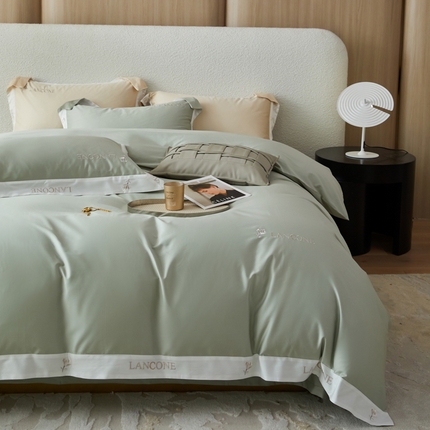 91家纺网 家纺一手货源 找家纺 （总）薏思家纺 2025新款100支全棉澳棉刺绣-兰芝系列四件套