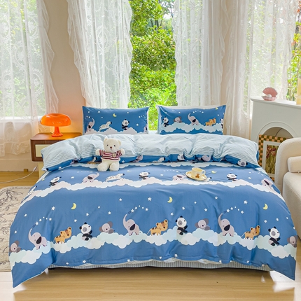 感遇家纺 2023新款全棉印花四件套 疯狂动物城