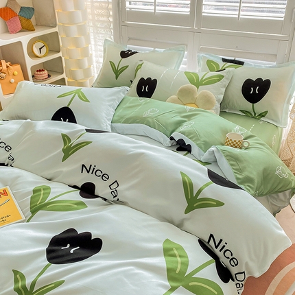 91家纺网 家纺一手货源 找家纺 （总）卡斯诺 2025新款植物羊绒磨毛四件套