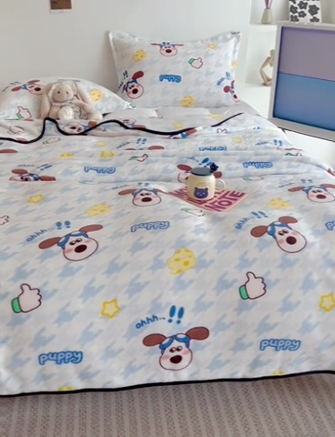 91家纺网 家纺一手货源 找家纺 （总）寐居家纺 2023新款双面牛奶绒毛毯