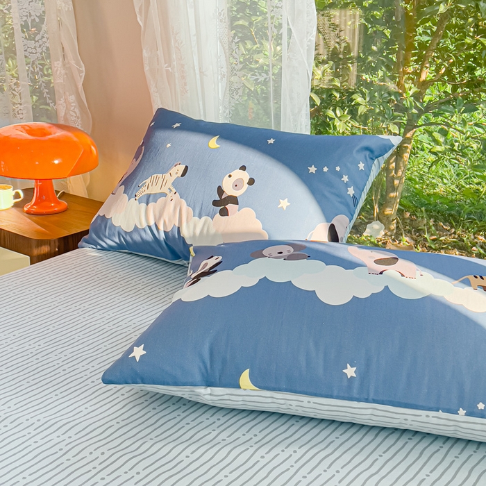 91家纺网 家纺一手货源 找家纺 感遇家纺 2023新款全棉印花四件套 疯狂动物城