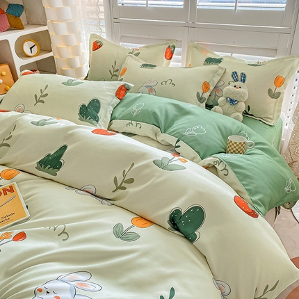 91家纺网 家纺一手货源 找家纺 （总）卡斯诺 2025新款植物羊绒磨毛四件套