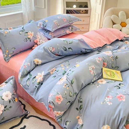 91家纺网 家纺一手货源 找家纺 （总）卡斯诺 2025新款植物羊绒磨毛四件套