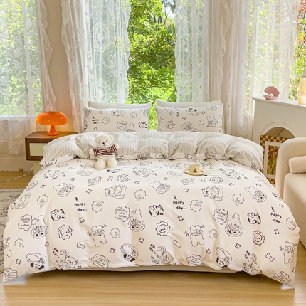 感遇家纺 2023新款全棉印花四件套 乖乖仔