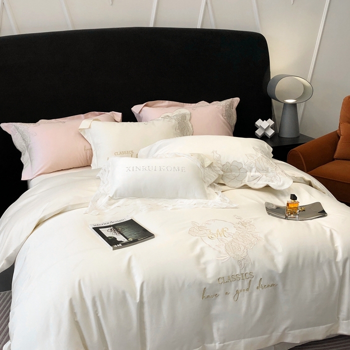 91家纺网 家纺一手货源 找家纺 （总）馨蕊家居 2023新款100支CR工艺全棉四件套-玛利娅