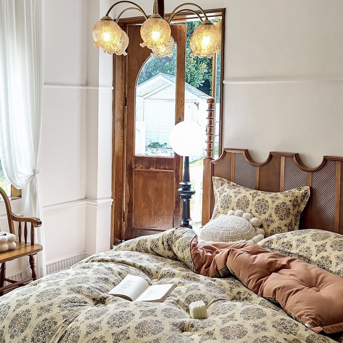 91家纺网 家纺一手货源 找家纺 米菲 2023新款印花小竺棉冬被春秋被被子被芯 繁华似锦