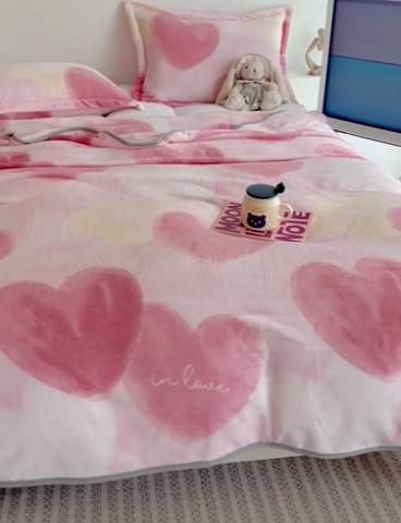 91家纺网 家纺一手货源 找家纺 （总）寐居家纺 2023新款双面牛奶绒毛毯