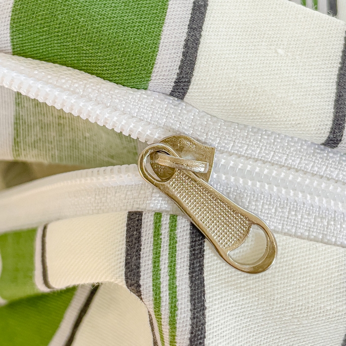 91家纺网 家纺一手货源 找家纺 感遇家纺 2023新款全棉印花四件套 绿条纹