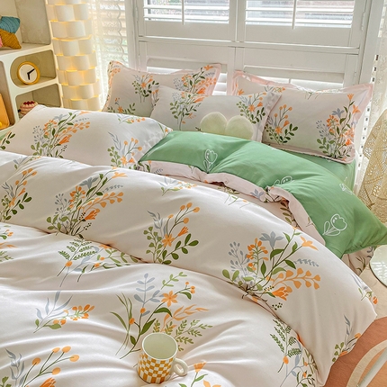 91家纺网 家纺一手货源 找家纺 （总）卡斯诺 2025新款植物羊绒磨毛四件套