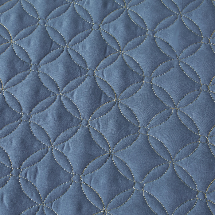 91家纺网 家纺一手货源 找家纺 罗艺轩 2024新款A类蛋白棉夹棉床裙-品味人生 品味人生-宝蓝