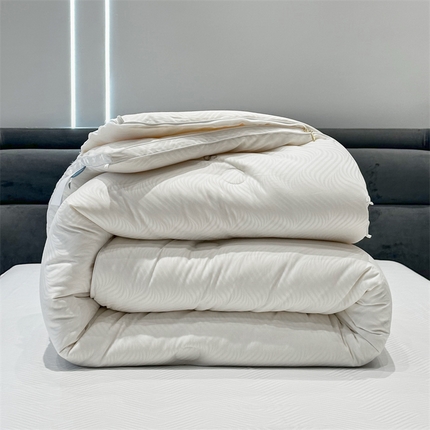 91家纺网 家纺一手货源 找家纺 头等舱 2023新款润棉贡缎大提花A类20大豆抗菌秋冬被（基础款） 纵横四海本白
