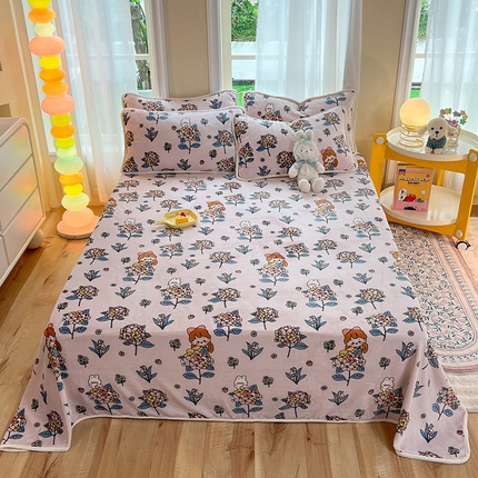 91家纺网 家纺一手货源 找家纺 （总）眠博士 2023新款包边印花床单场景一