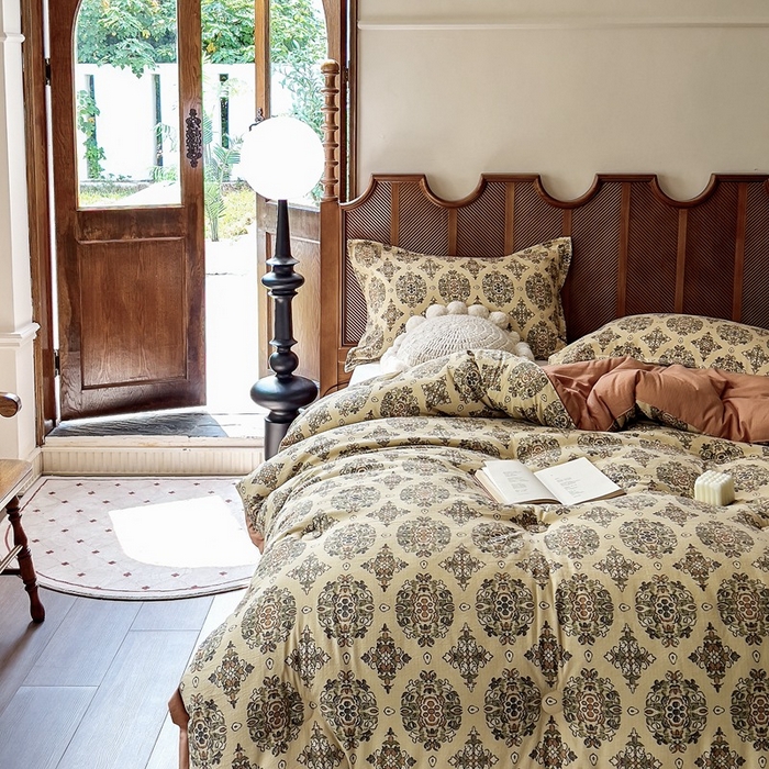 91家纺网 家纺一手货源 找家纺 米菲 2023新款印花小竺棉冬被春秋被被子被芯 繁华似锦