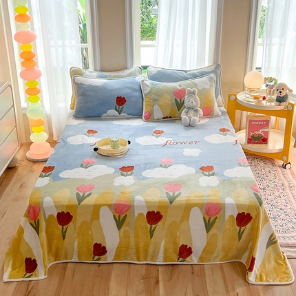 91家纺网 家纺一手货源 找家纺 （总）眠博士 2023新款包边印花床单场景一