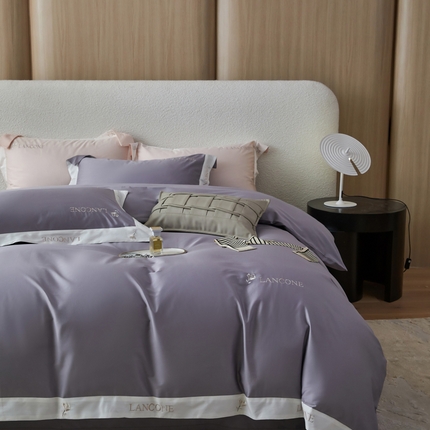 91家纺网 家纺一手货源 找家纺 （总）薏思家纺 2025新款100支全棉澳棉刺绣-兰芝系列四件套