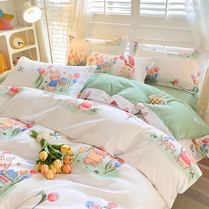 91家纺网 家纺一手货源 找家纺 （总）卡斯诺 2025新款植物羊绒磨毛四件套