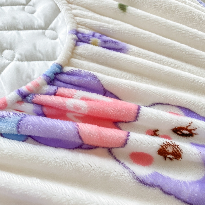 91家纺网 家纺一手货源 找家纺 卡伦家纺 2025新款A类牛奶绒印花被套 星梦露