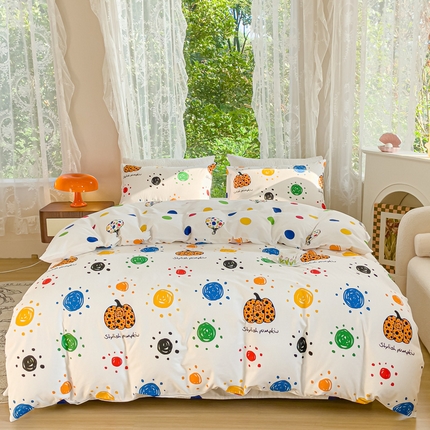 感遇家纺 2023新款全棉印花四件套 南瓜