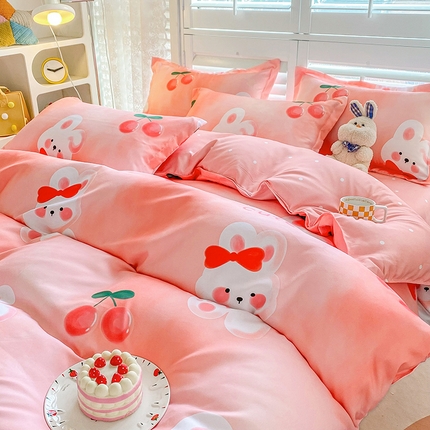 91家纺网 家纺一手货源 找家纺 （总）卡斯诺 2025新款植物羊绒磨毛四件套