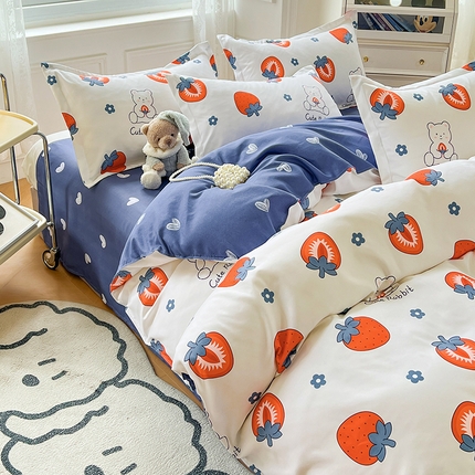 91家纺网 家纺一手货源 找家纺 （总）卡斯诺 2025新款植物羊绒磨毛四件套