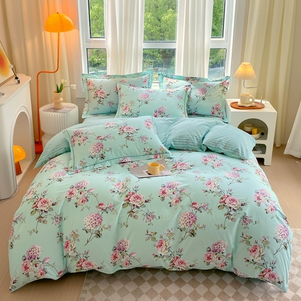 星期三 2023秋季新款铂金全棉13372四件套（加老板微信有会员价） 初装花蕊