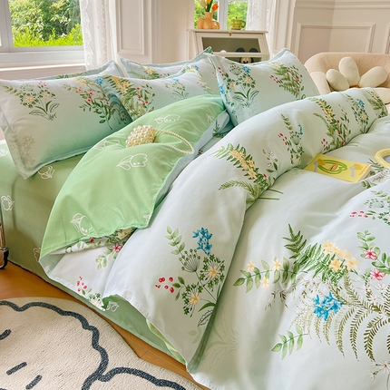 91家纺网 家纺一手货源 找家纺 （总）卡斯诺 2025新款植物羊绒磨毛四件套