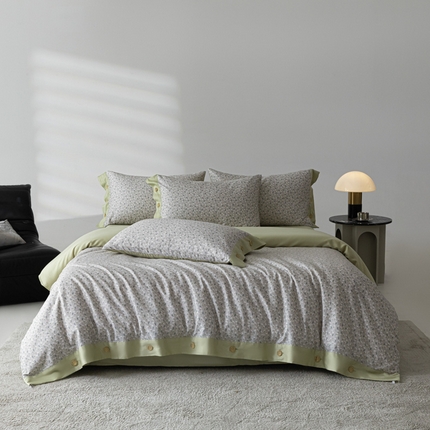 91家纺网 家纺一手货源 找家纺 （总）栩裕纺织 2023新款磨毛艾阳绒纽扣款四件套