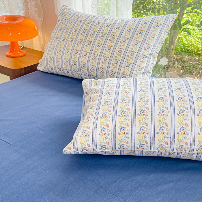 91家纺网 家纺一手货源 找家纺 感遇家纺 2023新款全棉印花四件套 羽扇