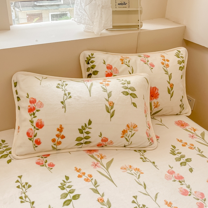 91家纺网 家纺一手货源 找家纺 眠博士 2023新款包边印花床单场景一 床单-浪漫花园