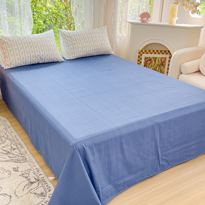 91家纺网 家纺一手货源 找家纺 感遇家纺 2023新款全棉印花四件套 羽扇