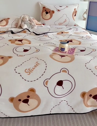 91家纺网 家纺一手货源 找家纺 （总）寐居家纺 2023新款双面牛奶绒毛毯