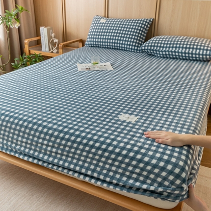 91家纺网 家纺一手货源 找家纺 （总）衿成 2025新款纯色简约牛奶绒床笠