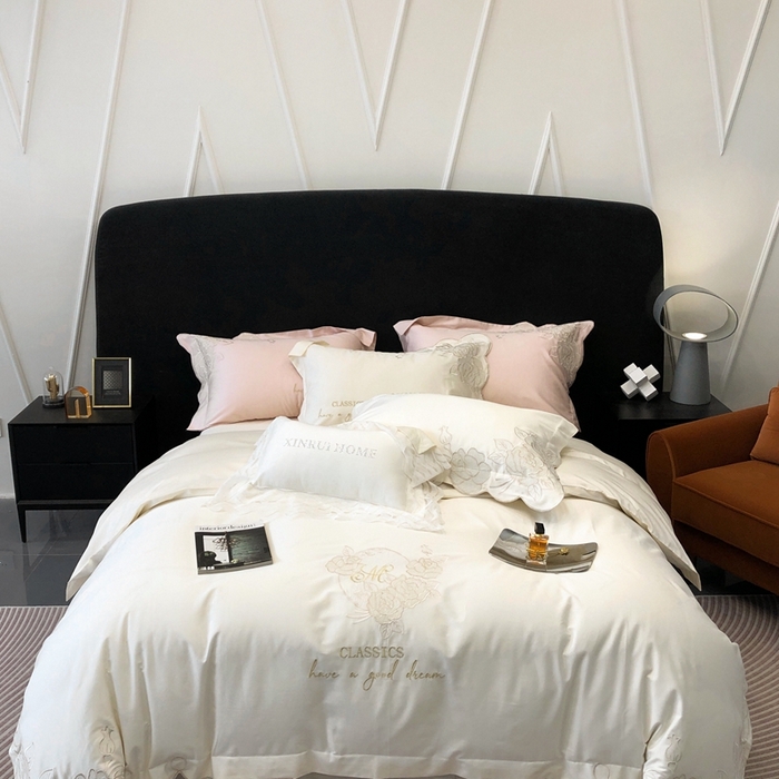 91家纺网 家纺一手货源 找家纺 （总）馨蕊家居 2023新款100支CR工艺全棉四件套-玛利娅