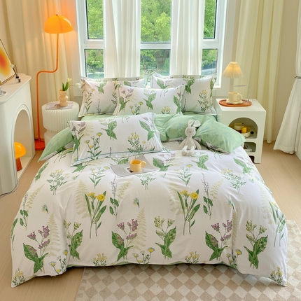 星期三 2023秋季新款铂金全棉13372四件套（加老板微信有会员价） 缘来幸福