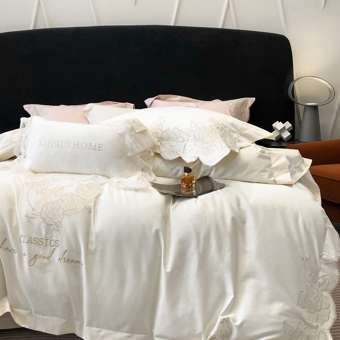 91家纺网 家纺一手货源 找家纺 （总）馨蕊家居 2023新款100支CR工艺全棉四件套-玛利娅