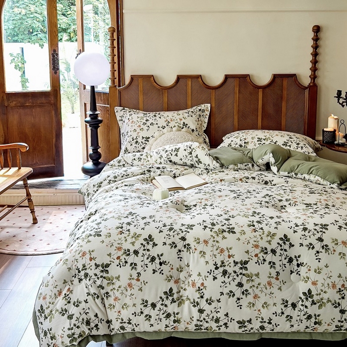 91家纺网 家纺一手货源 找家纺 米菲 2023新款印花小竺棉冬被春秋被被子被芯 春华秋实