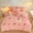 91家纺网 家纺一手货源 找家纺 寐居家纺 2023新款毛巾绣牛奶绒单被套 草莓熊熊-豆沙