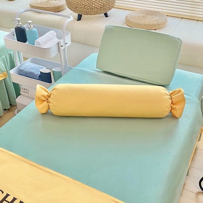 91家纺网 家纺一手货源 找家纺 不打烊家纺  2023新款欧洲尼莫兰迪床罩四件套 浅绿色