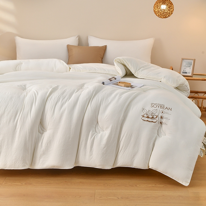 91家纺网 家纺一手货源 找家纺 梦初语 2023新款大豆纤维被子被芯夏季夏凉被全棉春秋冬被加厚空调被双人学生棉被 米