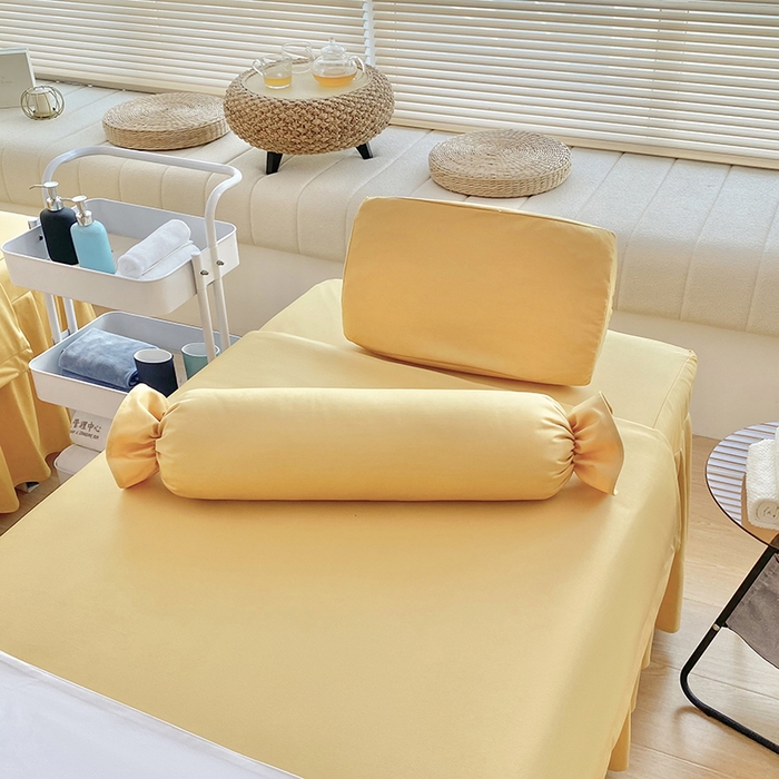 91家纺网 家纺一手货源 找家纺 不打烊家纺  2023新款欧洲尼莫兰迪床罩四件套 杏黄色