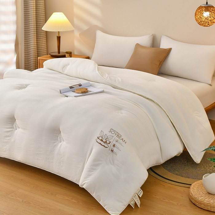 91家纺网 家纺一手货源 找家纺 （总）梦初语 2023新款大豆纤维被子被芯夏季夏凉被全棉春秋冬被加厚空调被双人学生棉被