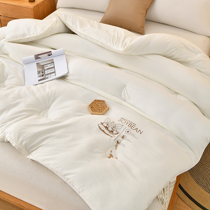 91家纺网 家纺一手货源 找家纺 （总）梦初语 2023新款大豆纤维被子被芯夏季夏凉被全棉春秋冬被加厚空调被双人学生棉被