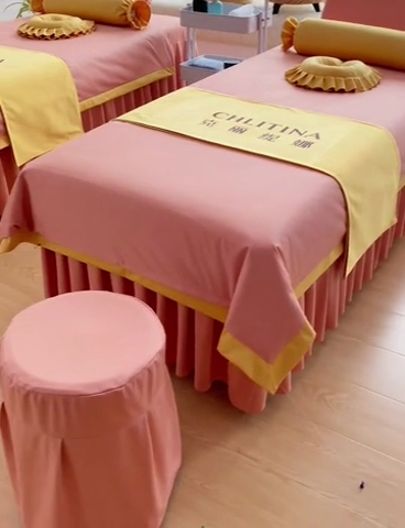 91家纺网 家纺一手货源 找家纺 不打烊家纺  2023新款欧洲尼莫兰迪床罩四件套 玉色