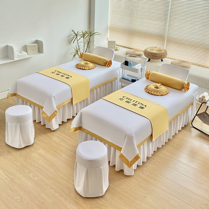 91家纺网 家纺一手货源 找家纺 不打烊家纺  2023新款欧洲尼莫兰迪床罩四件套 米白色