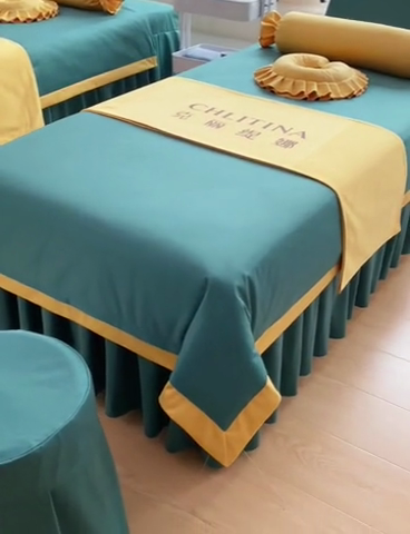 91家纺网 家纺一手货源 找家纺 不打烊家纺  2023新款欧洲尼莫兰迪床罩四件套 孔雀绿