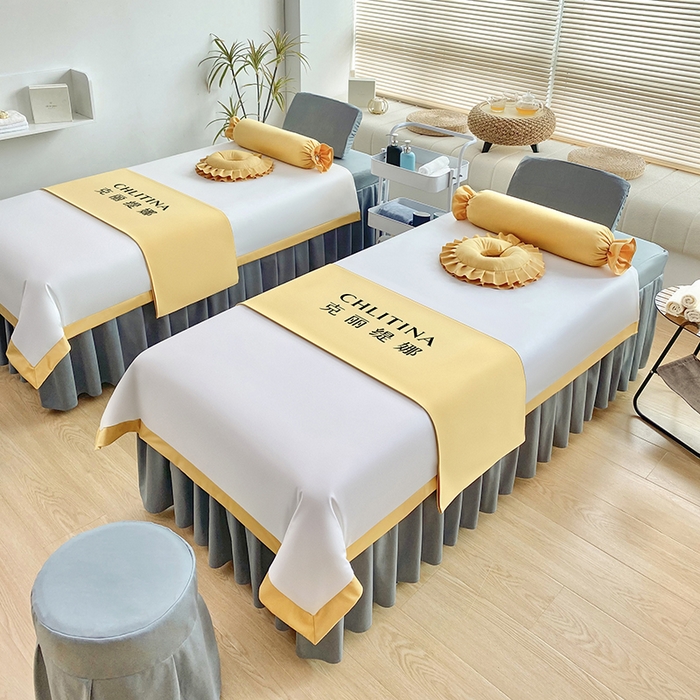 91家纺网 家纺一手货源 找家纺 不打烊家纺 2023新款欧洲尼金玉满堂床罩四件套 灰色