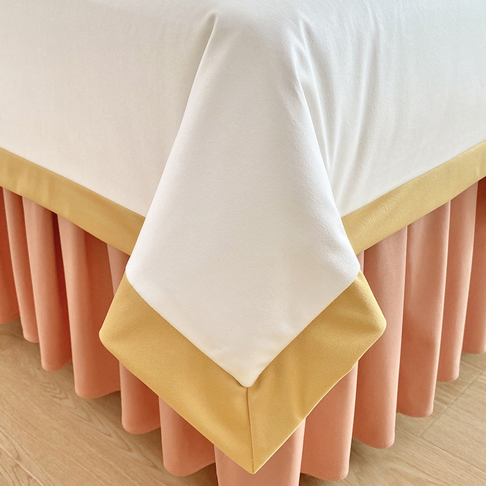 91家纺网 家纺一手货源 找家纺 不打烊家纺 2023新款欧洲尼金玉满堂床罩四件套 玉色