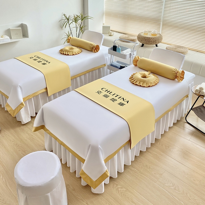 91家纺网 家纺一手货源 找家纺 不打烊家纺  2023新款欧洲尼莫兰迪床罩四件套 米白色