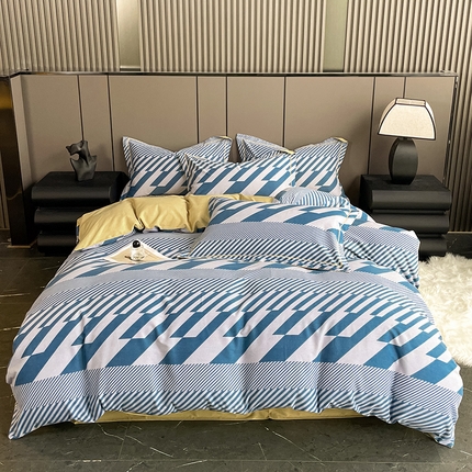 91家纺网 家纺一手货源 找家纺 （总）乐视 2024新款全棉喷气磨毛四件套